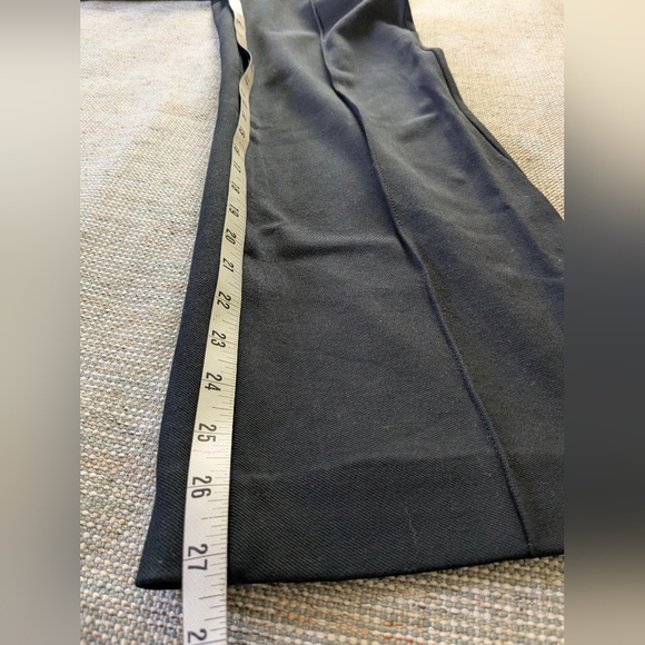 Ann Taylor Petite High Waist Side Zip Pintuck Pants Black 00P - Picture 13 of 15